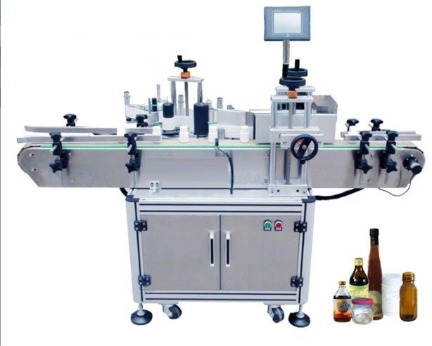 丸瓶自動ラベル貼付機